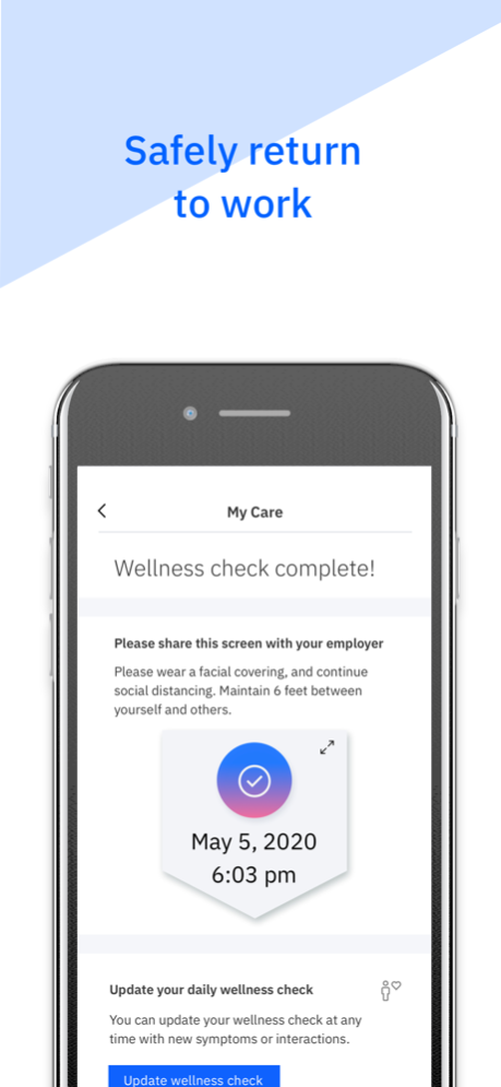SoCo COVID-19 Check 1.1.2 Screenshot