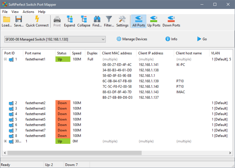 SoftPerfect Switch Port Mapper 26.9 Screenshot
