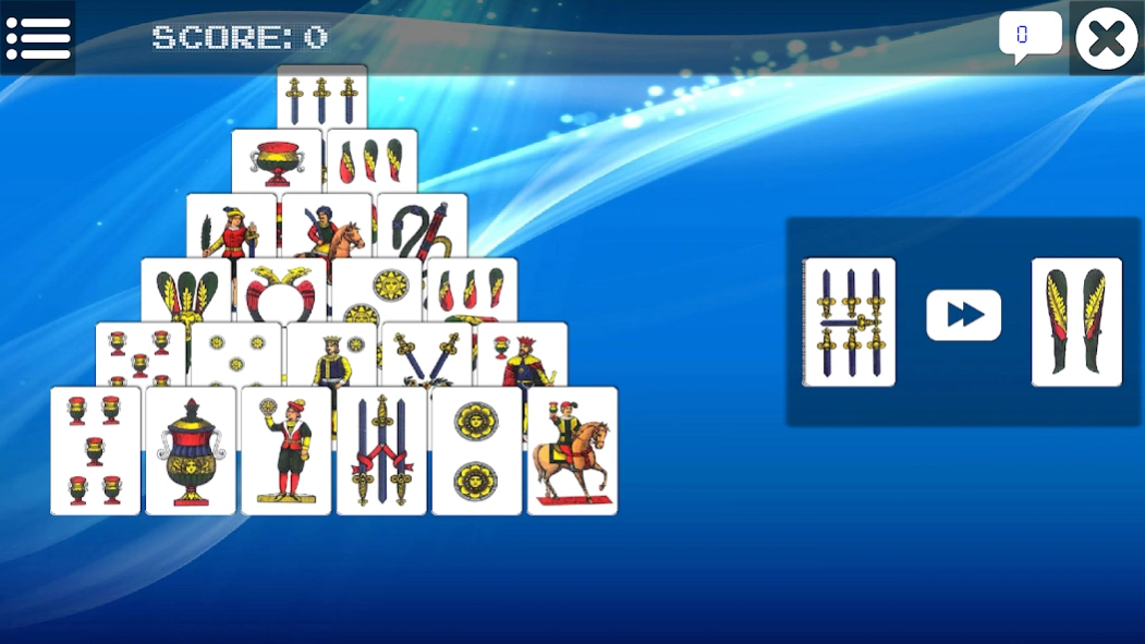 Solitaire PYRAMID  Screenshot