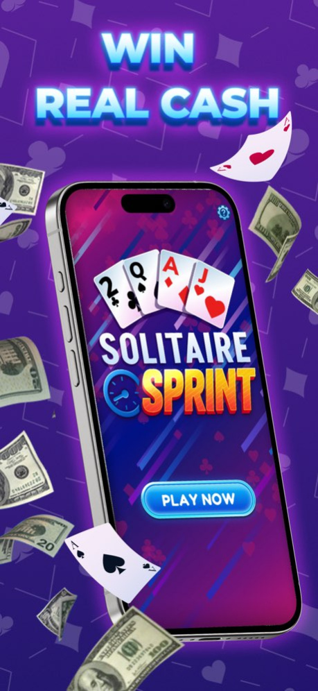Solitaire Sprint: Win Cash 0.69 Screenshot