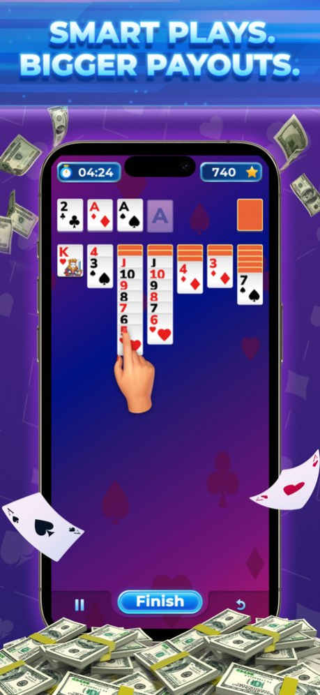 Solitaire Sprint: Win Cash 0.69 Screenshot