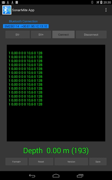 SonarMite App 3.0 Screenshot