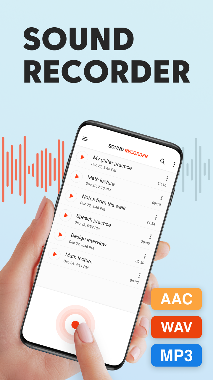 Sound Recorder Plus: Voice Rec 1.7.5h Screenshot