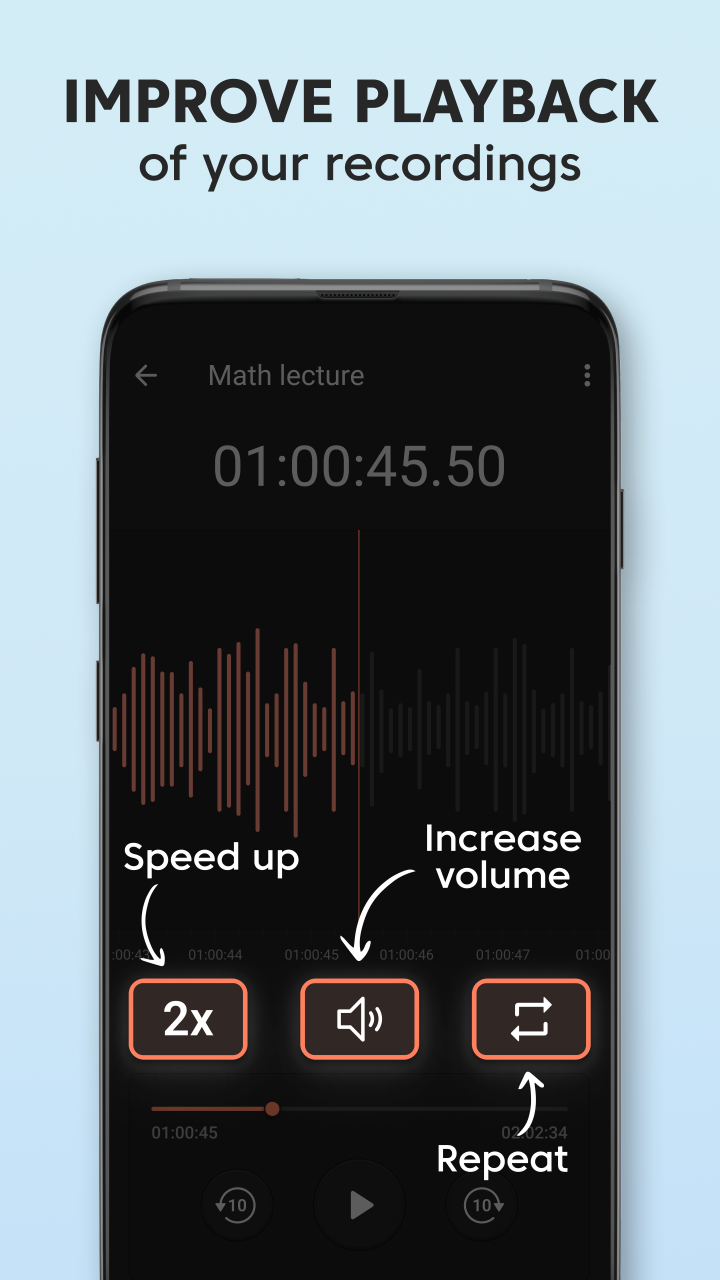 Sound Recorder Plus: Voice Rec 1.7.5h Screenshot