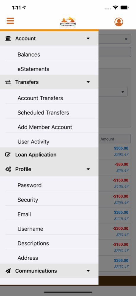 Southeastern Arizona FCU 5.0.0 Screenshot