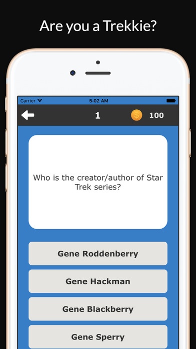 Space Trivia - Star Trek Fan Edition 1.0 Screenshot