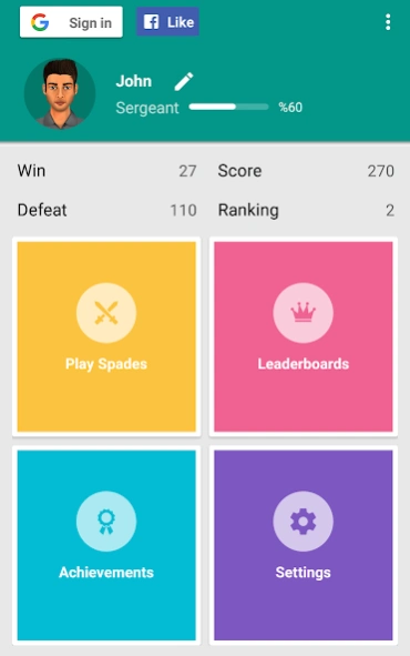 Spades Online 2.15.1 Screenshot