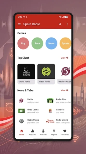 Spain Radio: FM & Podcasts 1.46 Screenshot