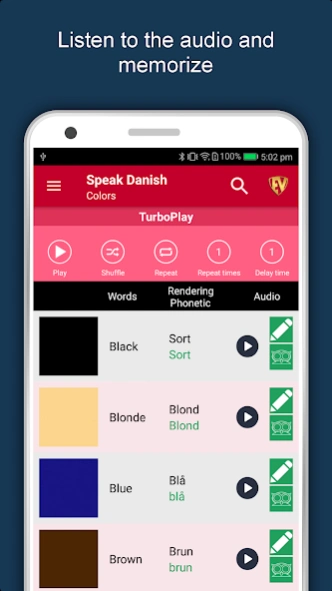 Learn Danish Language Offline  Screenshot