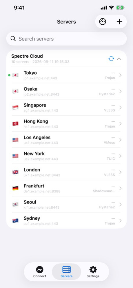 Spectre VPN 2.0.7 Screenshot