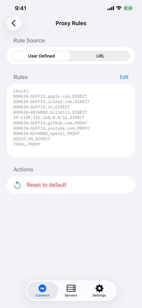 Spectre VPN 2.0.7 Screenshot