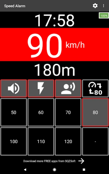 Speed Alarm 5.0.2 Screenshot