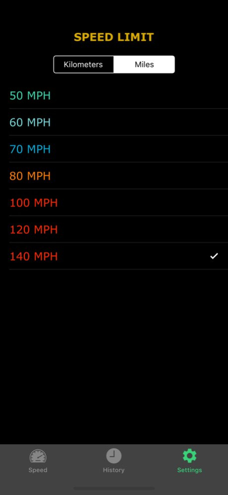 SpeedTracker App 1.2 Screenshot