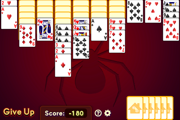 Spider Solitaire (4 suits) 1.3.4 Screenshot