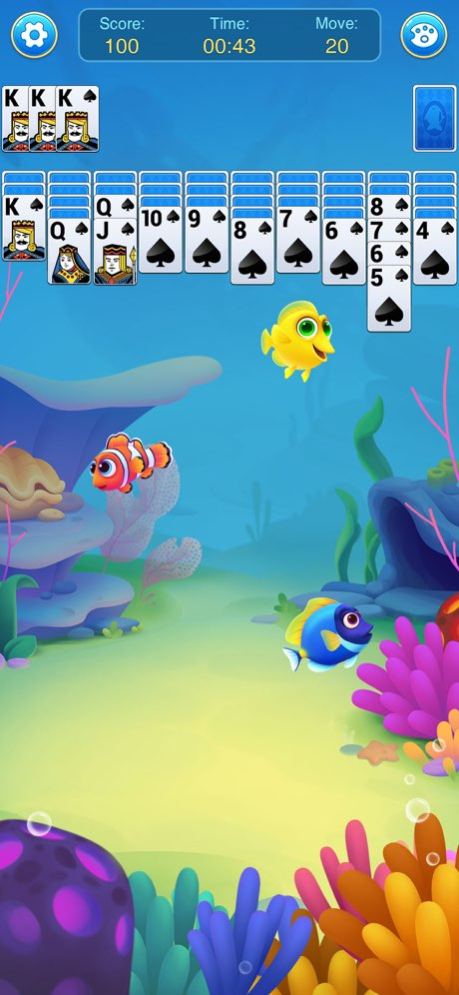 Spider Solitaire Fish Games 1.3.5 Screenshot