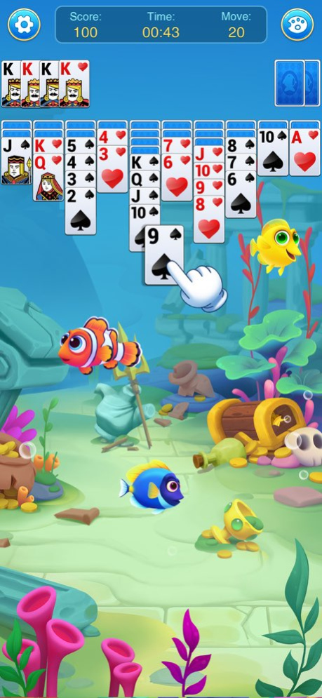 Spider Solitaire Fish Games 1.3.5 Screenshot