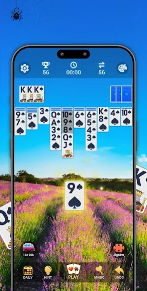 Spider Solitaire, Large Cards 1.0.20 Screenshot