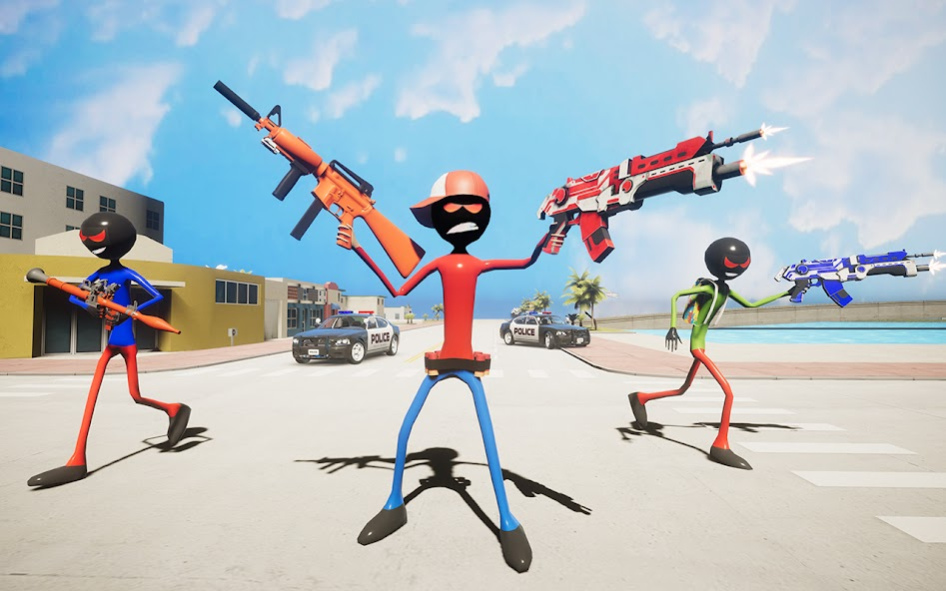 Spider Stickman Power: Miami G 0.1 Screenshot