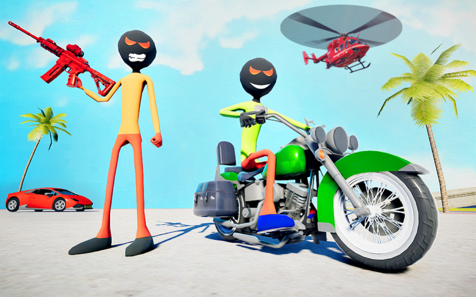 Spider Stickman Power: Miami G 0.1 Screenshot