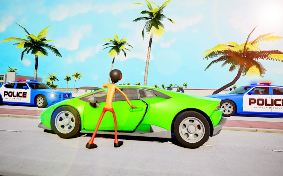 Spider Stickman Power: Miami G 0.1 Screenshot
