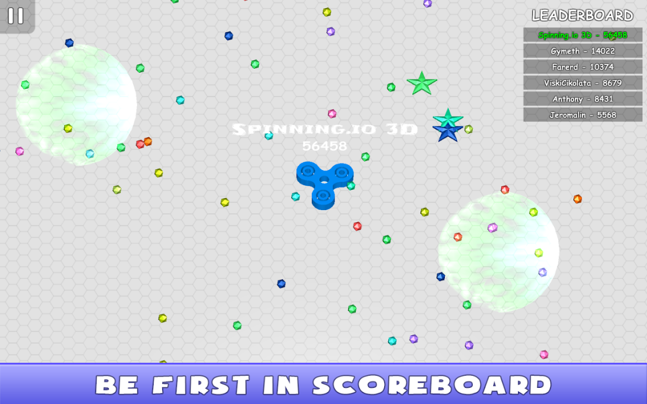 Spinning.io 3D : Fidget Spinner Tops Wars  Screenshot