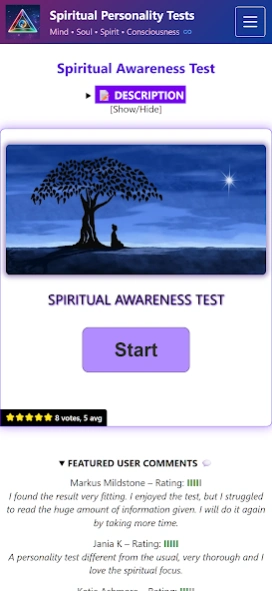 Spiritual Personality Tests 32 Screenshot