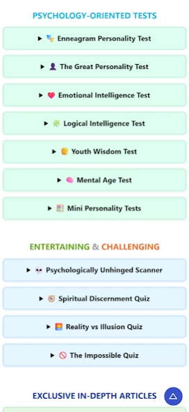 Spiritual Personality Tests 32 Screenshot