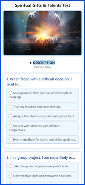 Spiritual Personality Tests 32 Screenshot