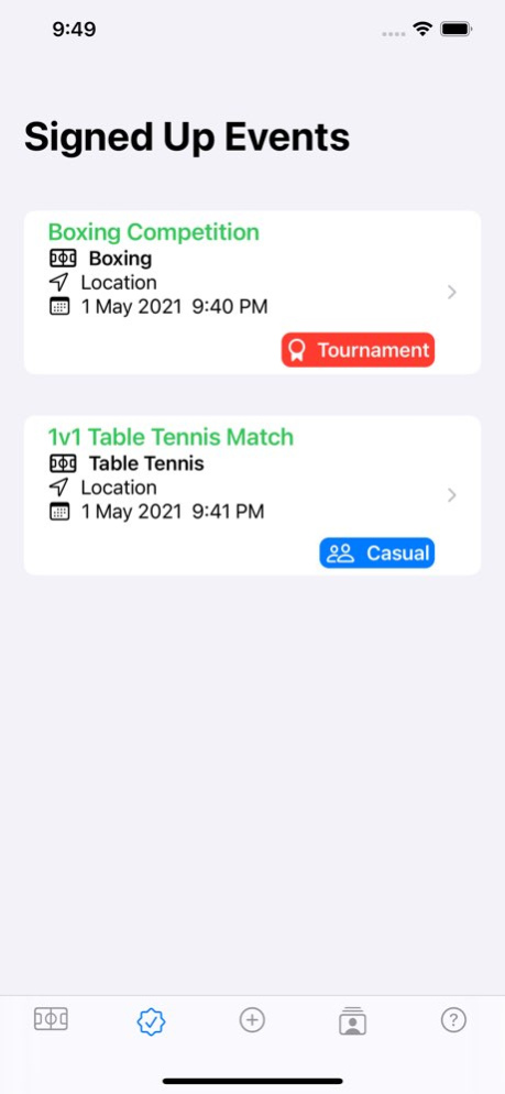 Sportal - Sports Events 1.1 Screenshot