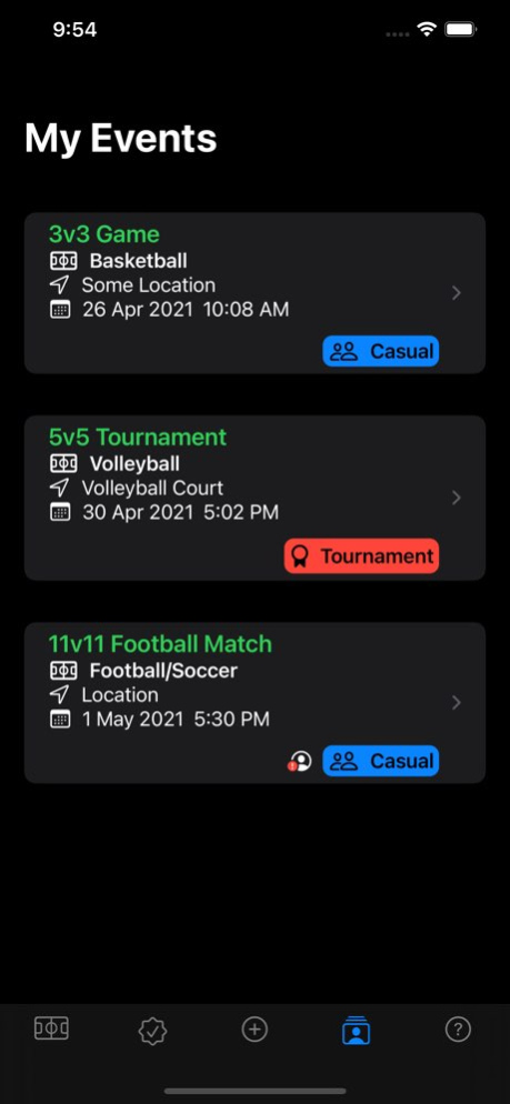 Sportal - Sports Events 1.1 Screenshot