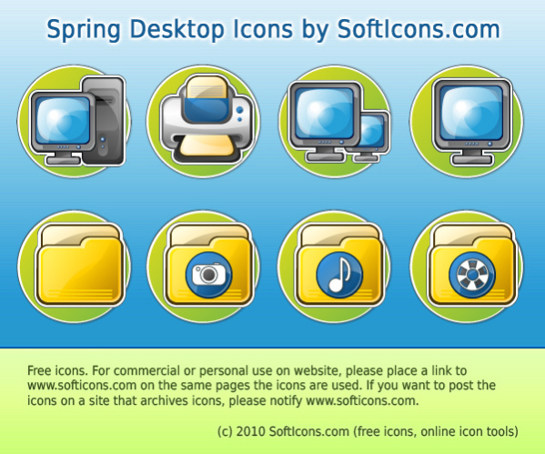 Spring Desktop Icons 1.1 Screenshot