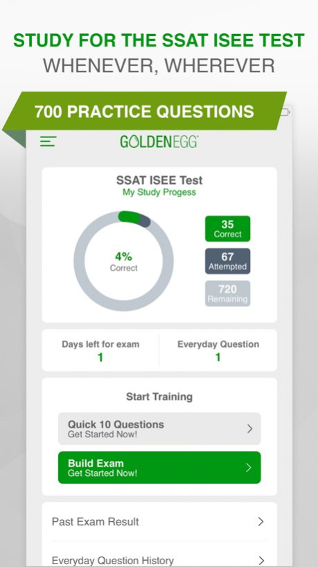 SSAT ISEE Practice Test  Screenshot