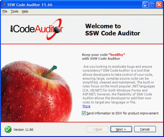 SSW Code Auditor 12.50 Screenshot