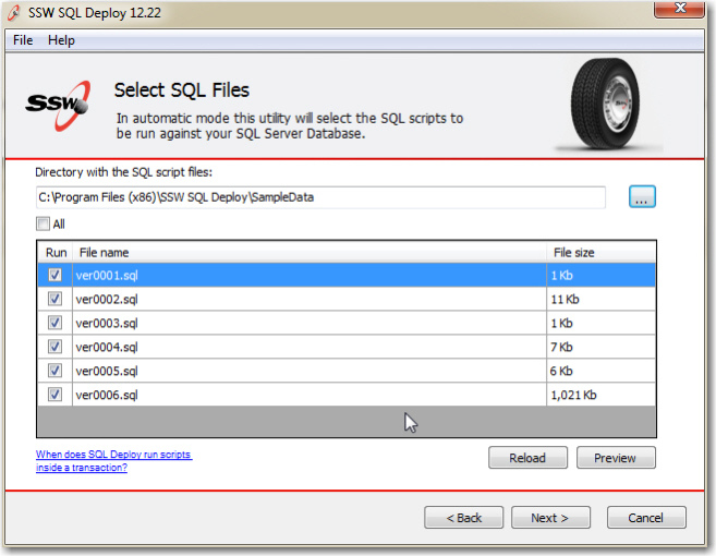 SSW SQL Deploy 12.18 Screenshot