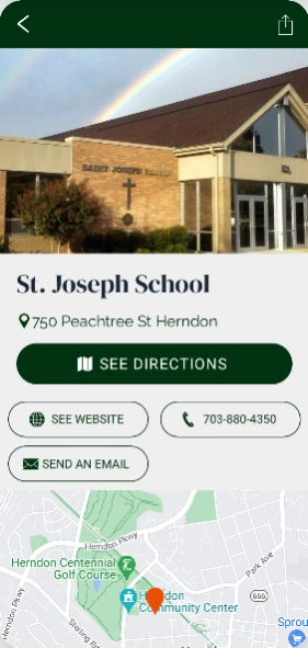 St. Joseph Catholic School, VA  Screenshot