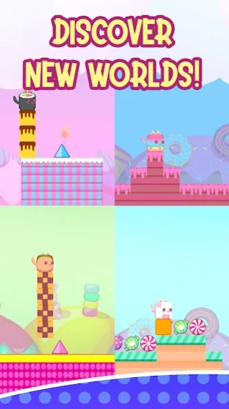 Stacky Cat kawaii runner Game 2.5 Screenshot