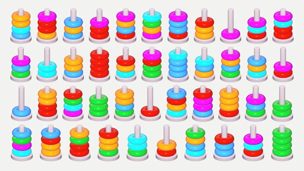 Stacolor: Color Hoop Puzzle 1.741 Screenshot