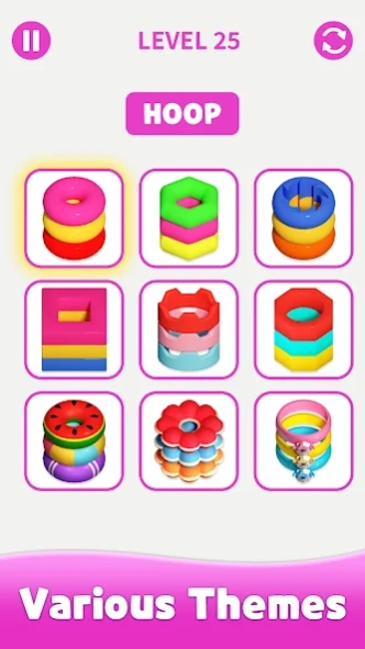 Stacolor: Color Hoop Puzzle 1.741 Screenshot