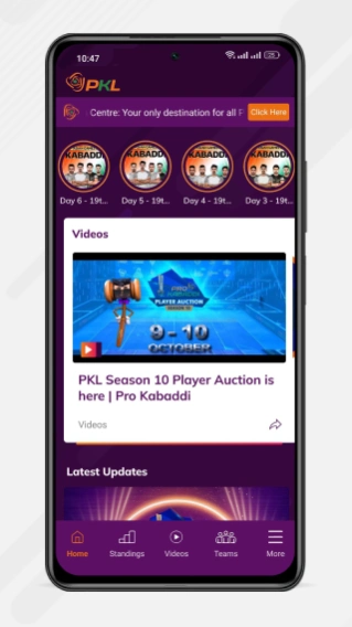 Pro Kabaddi Official App 6.1 Screenshot