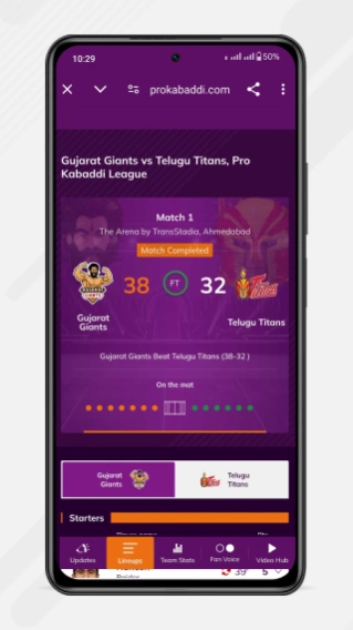 Pro Kabaddi Official App 6.1 Screenshot