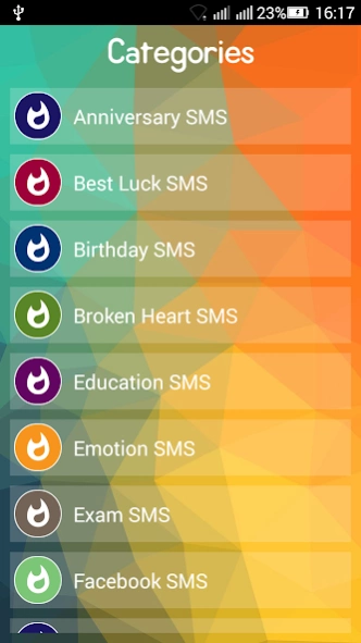Status Quotes and SMS Factory 1.2 Screenshot