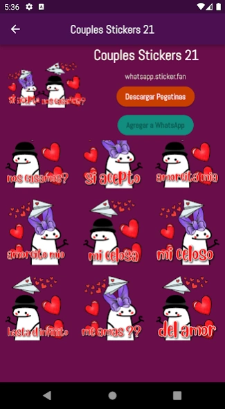 Stickers de Parejas 1.5 Screenshot