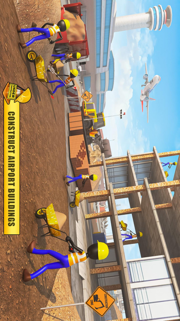 Stickman Airport Construction Excavator Simulator 1.0 Screenshot