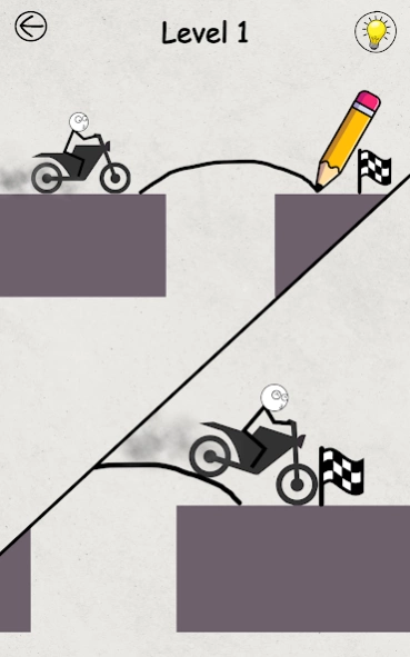 Stickman Bike Cross the Bridge  Screenshot