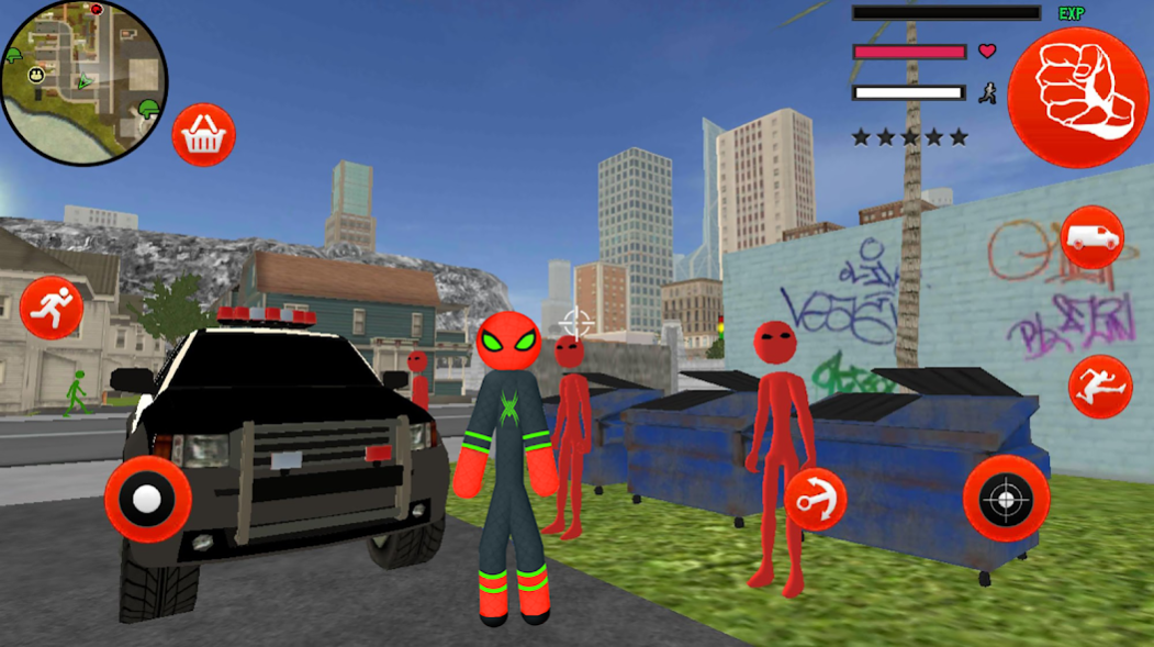 Stickman Spider Rope Hero Gang 1.0 Screenshot