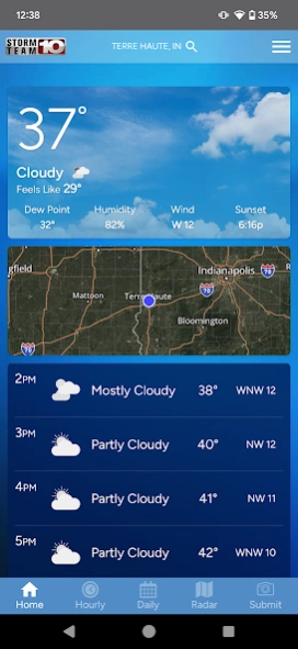 Storm Team 10 - WTHI Weather 6.2.605 Screenshot