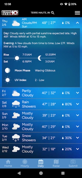 Storm Team 10 - WTHI Weather 6.2.605 Screenshot