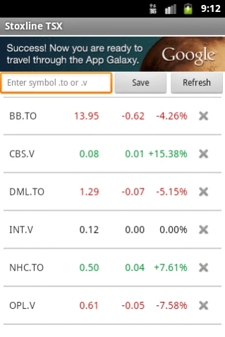 Stoxline TSX  Screenshot