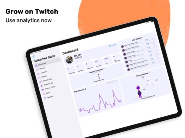 Streamer Stats: Twitch tracker 2.1.18 Screenshot