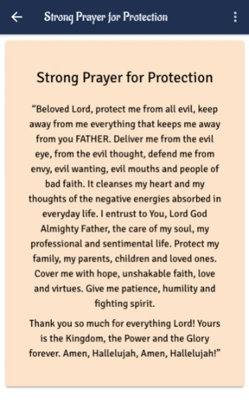 Strong Prayer for Protection 01.01.07 Screenshot